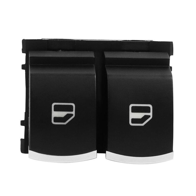 New Chrome Control Window Switch Button 5K3959857 5K3 959 857 A / B / C for  Golf MK5 MK6 GTI EOS 2 Doors