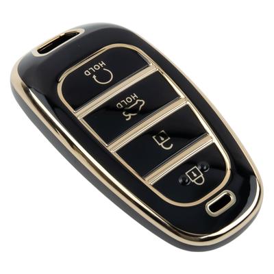 1PZ Portachiavi Telecomando PER Tucson Per Hyundai Guscio Custodia Copertura TPU 1* Custodia Chiave Nera PER Santa PER Sonata Nuovo di Zecca