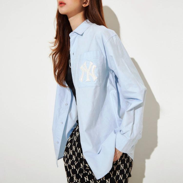 New MLB New York Yankees Shirts Unisex Light Blue 3AWS03121-50BLL
