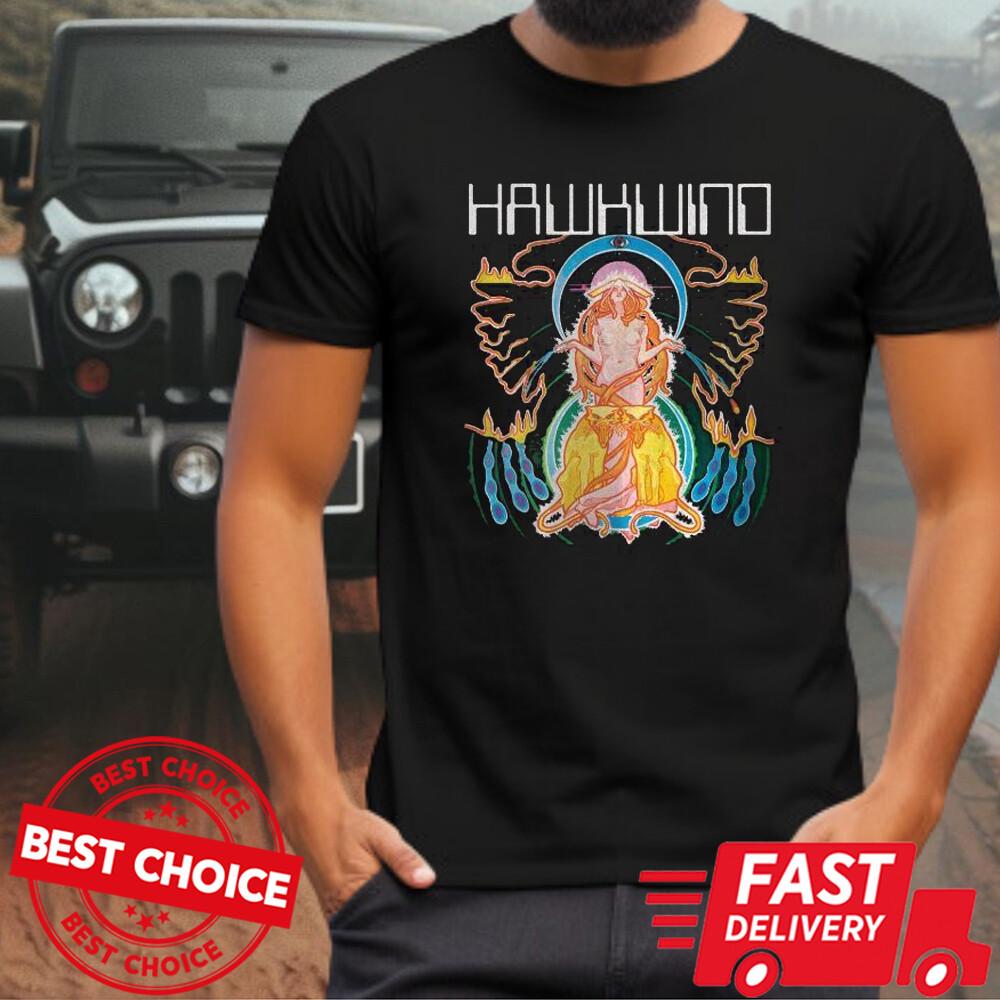 

HAWKWIND SPACE RITUAL Black T-shirt S-3XL Q7853 4XL