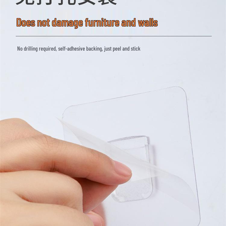 Nail-Free Adjustable Cabinet Partition Bracket and Storage Rack