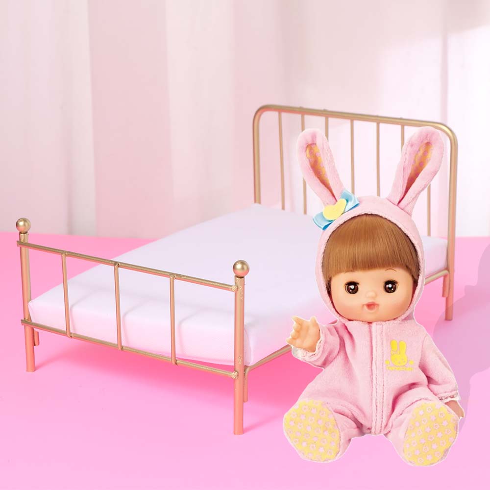 1:12 Scale Dollhouse Bed Bedroom Scene Mini Bed Model Miniature Doll Bed Furniture  Girls Gift