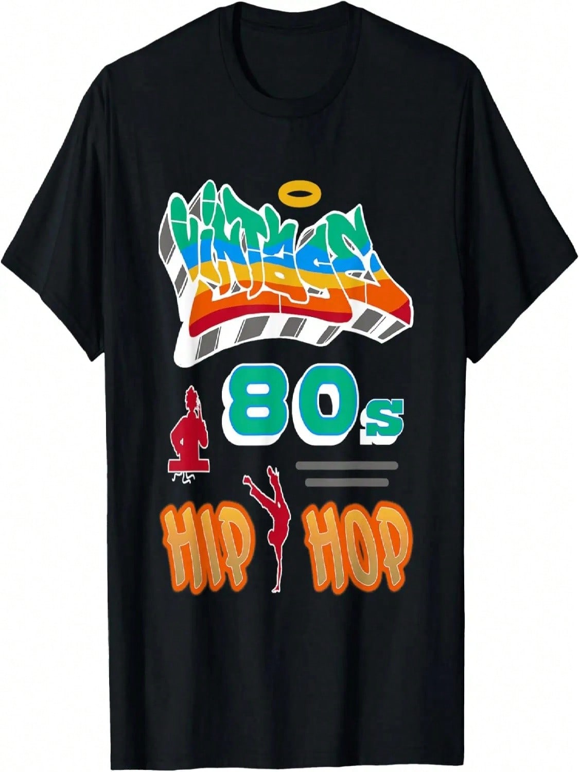 Vintage 80s, Hip Hop,Retro, Graffiti, B-Boy, Dj, Streetwear T-Shirt S разноцветный