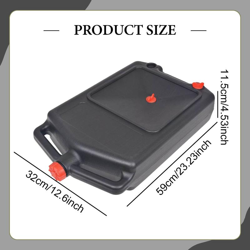 Oil Change Drain Pan Oil Catch Pan with Handle All Purpose Heavy Duty Oil Fuel Coolant Can for Motorcycle Car Boat