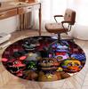Five Nights at Freddy's Pattern Round Rug, Indoor/Outdoor Mat, for Picnic, Gameroom, Bedroom, Office, Living Room, Home Decor Carpet, Birthday Gift