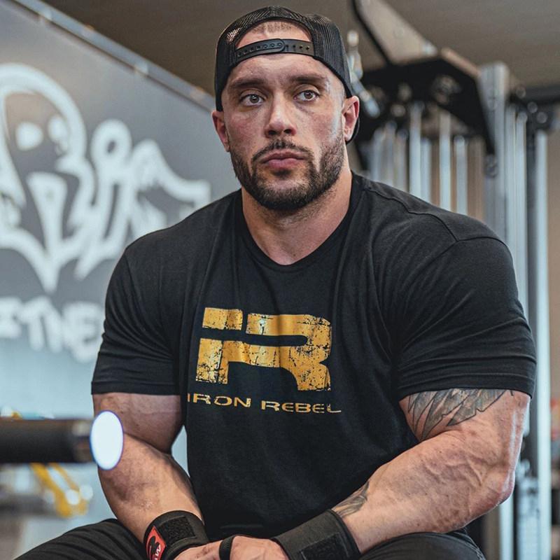 IR Lift Iron Loose Fitness Training Gym Leisure TShirt Mens and Womens Luxury Brand Top 2026 New