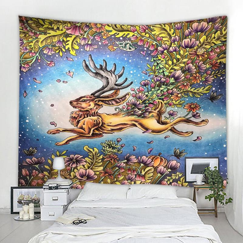 Mandala Bohemian Decorative Tapestry Home Decor Tapestry Chinese Wind Flower Bird Landscape Decorative Tapestry