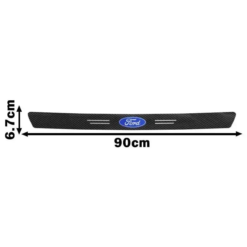 Car Sticker Ford Car Door Sill Threshold Anti Scratch Protector Sticker For Ford Focus 2 3 Fiesta Mondeo Mustang Transit Fusion