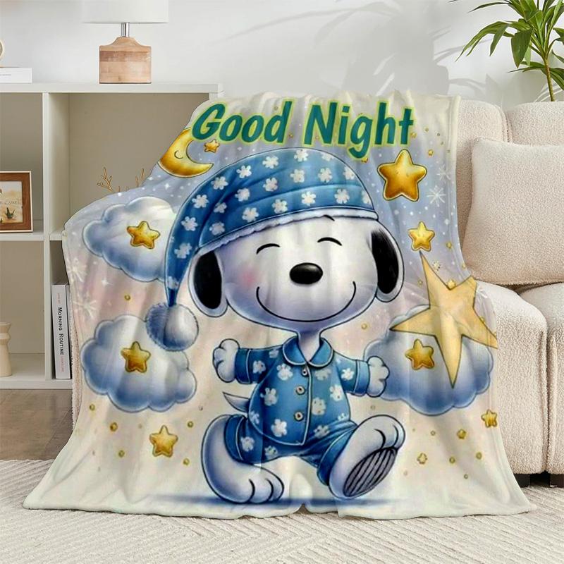 1PC Cute Dog Sweet Dreams Flannel Blanket Gift, Suitable for Both Men And Women, Soft Ideal for Beds And Sofa, Birthday Or Christmas Gift