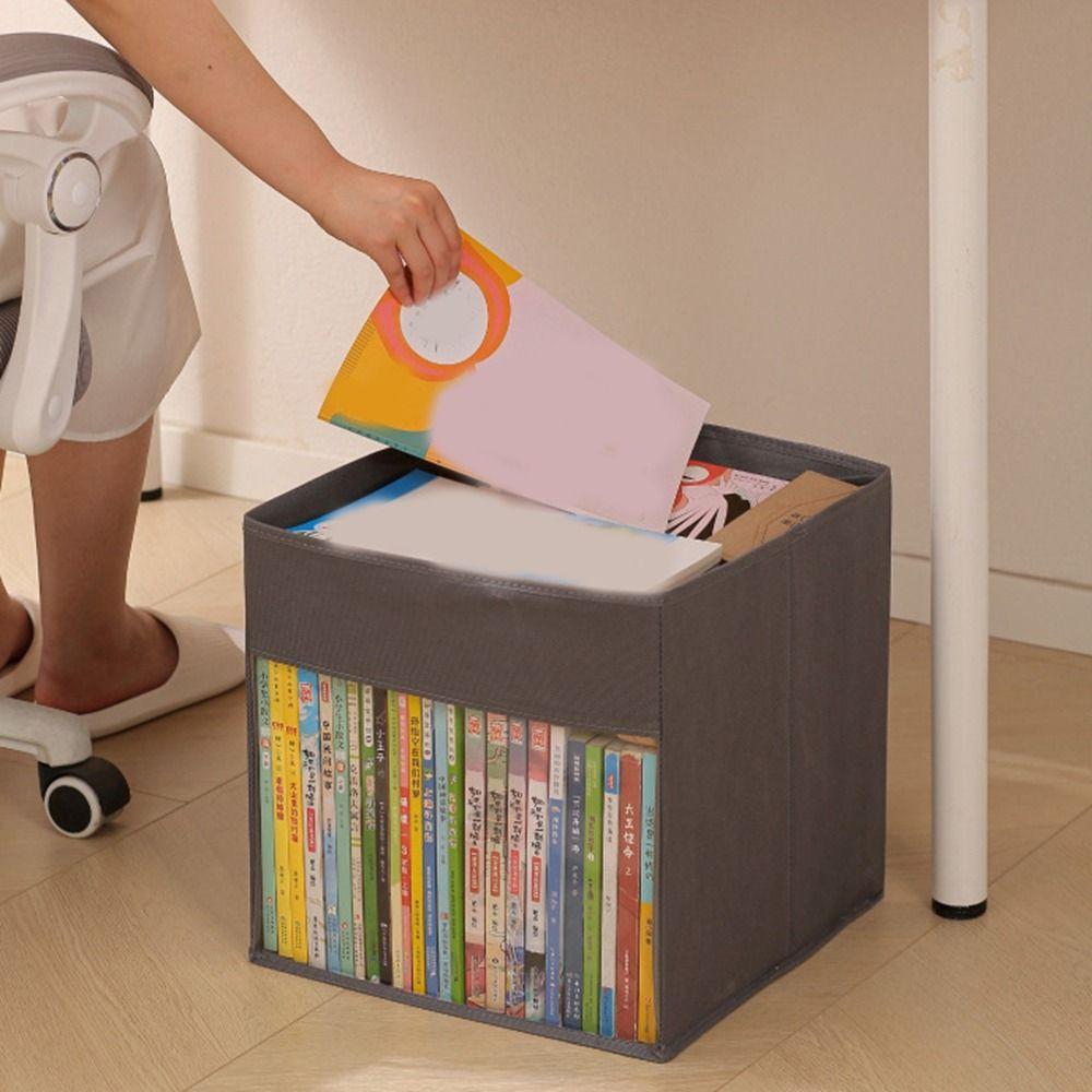 Non-woven Fabric Comic Book Bag Visible Toy Organizer Miscellaneous Storage Box  Living Room