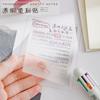 50 Sheets Transparent PET Sticky Note Students Memo School Office Supplies  Marks Sticker Waterproof