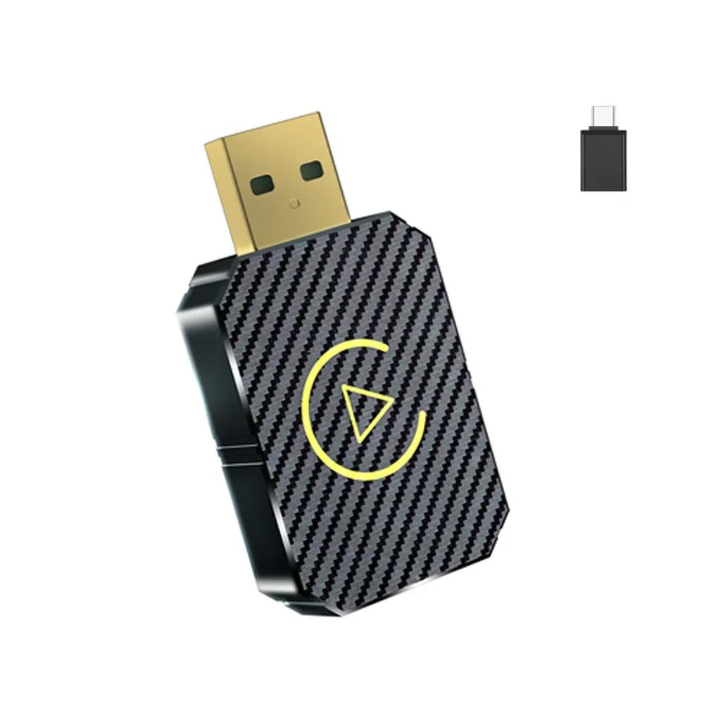 50HZ WIFI Bluetooth 5.0 Wired To Wireless For iOS Android 2 In 1 Plug&Play Fast Connect CarPlay Android Auto Adapter Smart Box