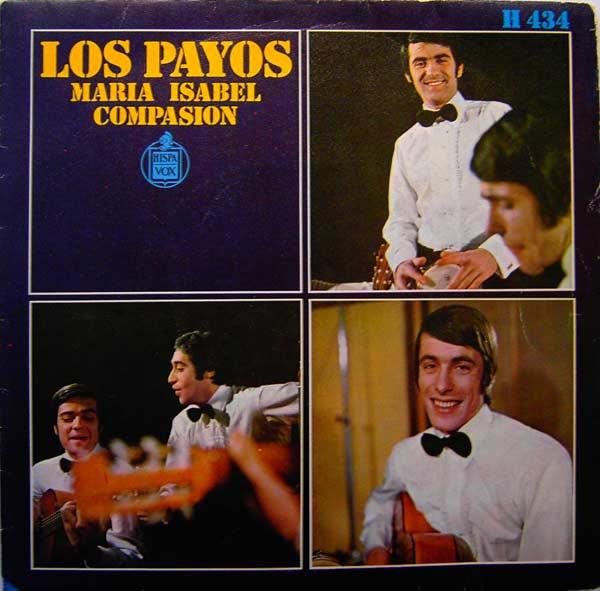 

7inch Record LOS PAYOS Mara Isabel Compasin H434 1969 Spain Pop Used