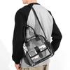 Fashion Transparent Travel Beach Crossbody Bags Large Capacity PVC Sports Jelly Shoulder Bags Portable Toiletry Storage Handbags