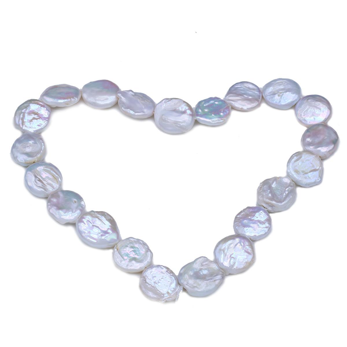 

1String, 16-17mm Baroque Natural Freshwater Round Pearls 36cm Loose Beads for Handmade Jewelry Craft Supplies, DIY Holiday Gifts 1String/16-17mm-36cm