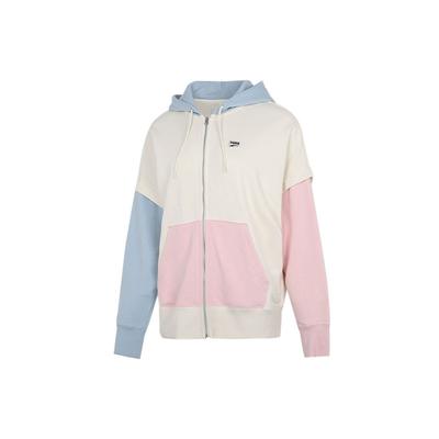 Two-Piece Colorblock Knit Hooded Jacket Women Jackets Off-White 531602-73
