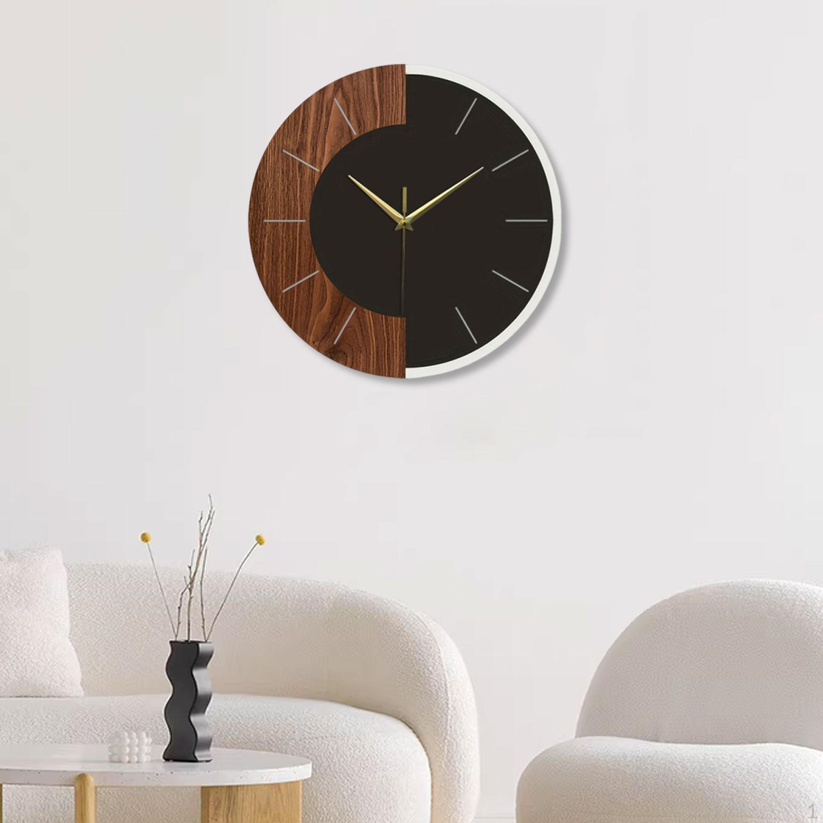 

Wall Clock Modern Convenient Decorative for Farmhouse Kitchen Bedroom