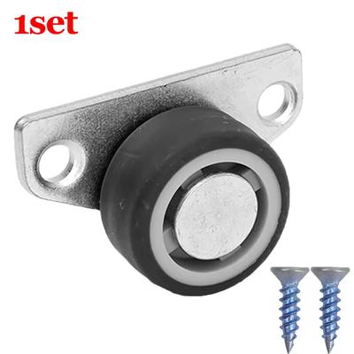 8/1PCS Mini Side Mount Caster Wheels Silent Rubber Furniture Casters Directional Cartwheels For Trolley Drawer Kitchen Cabinets