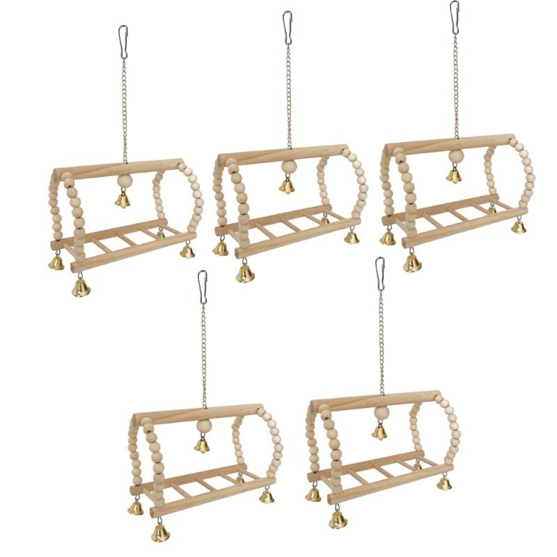 

5pack Budgies Playgrounds Parakeets Swing Avian Exercise Equipment Parakeets Toy for Small to Media Parrots 1