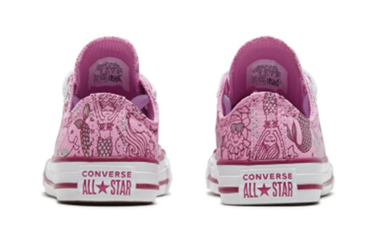 Converse Chuck Taylor All Star Breathable Cushioning Low Top Kids Canvas Shoes Pink Children Aged 3 7 Years Old 667204C