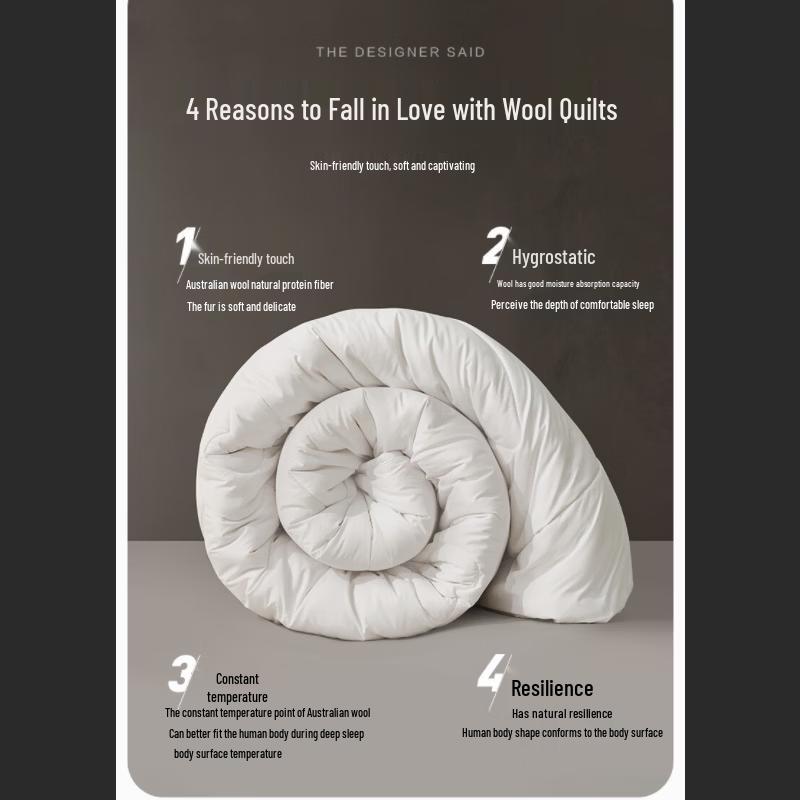 Luolai 100% Wool Winter Quilt 2x2.3m