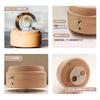 Mozalida Music Box Perfect As a Birthday Christmas Snow Globe Day Moon or for Features Ambient Bedside LED USB Projection Stylish Wooden Handmade