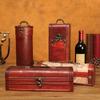 Europäische Designs Robuste Holz-Weinpräsentationsbox mit weicher Auskleidung für Weinliebhaber und Sammler Aufbewahrungslösung