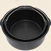 Sleek Black Carbon Steel Pan for 678Inch Round Cake for Air Fryer