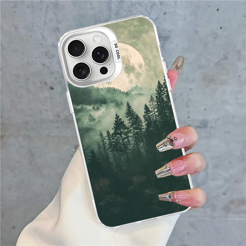 Forest Landscape Phone Case For IPhone 16 15 14 13 12 11 Pro Max X XR XSMAX 8 7 Plus Matte Shockproof Back Cover