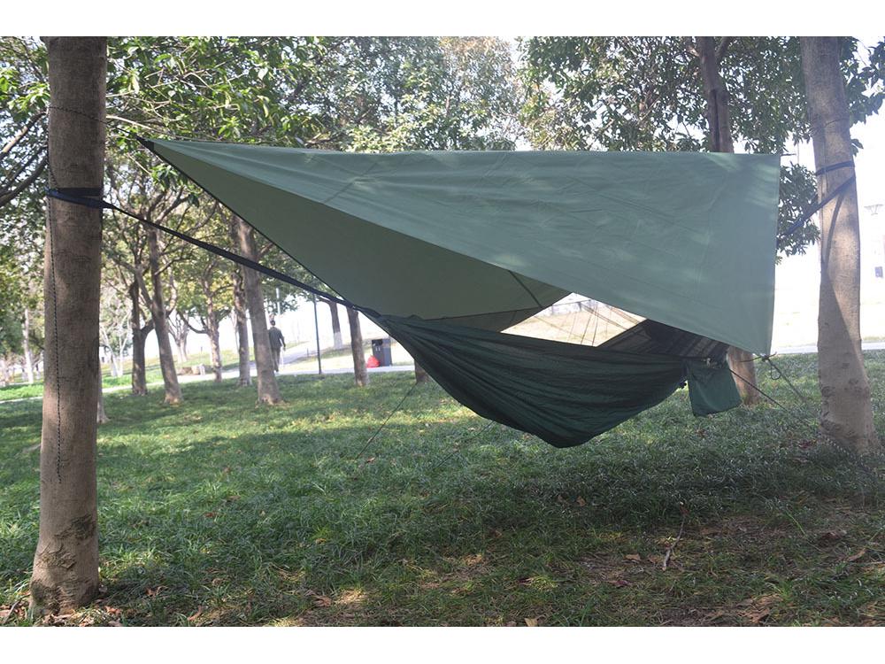 High-Quality Portable Camping Hammock with Mosquito Net and Waterproof Canopy for Outdoor and Indoor Use