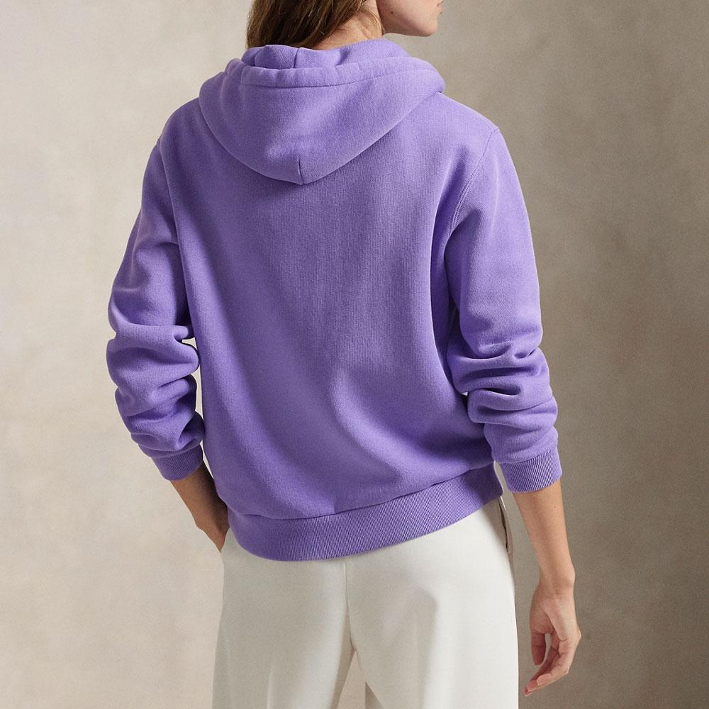 Polo Ralph Lauren Loose Fleece Full-Zip Hoodie Women Hoodies Blue Purple WMPOKNINFB20767-510