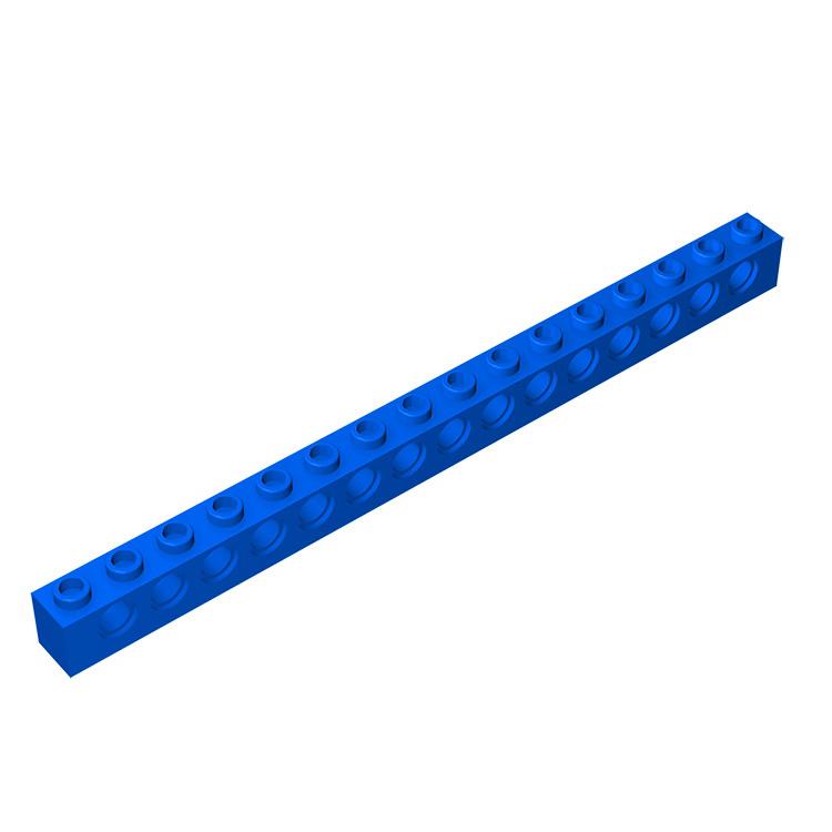 Rainbow Pig MOC Parts 3703 Brick 1 x 16 with 15 Holes DIY Compatible Assmble Building Blocks Particle Kid Brain Toys