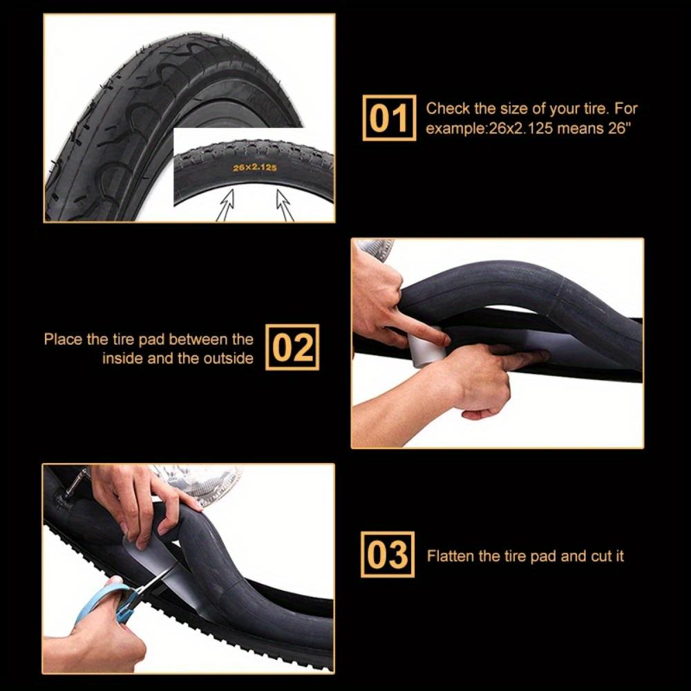 2 PEZZI Cintura Antiforatura per Ciclismo 26" 29" 700c Liner per Pneumatico da Bicicletta Protezione Camera d'Aria Per Bicicletta da Montagna Riparazione Nastro Anti-Puntura Pad Accessori