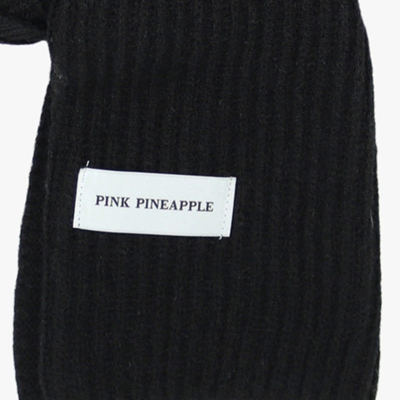 PINK PINEAPPLE BASIC RIB MUFFLER_BLACK