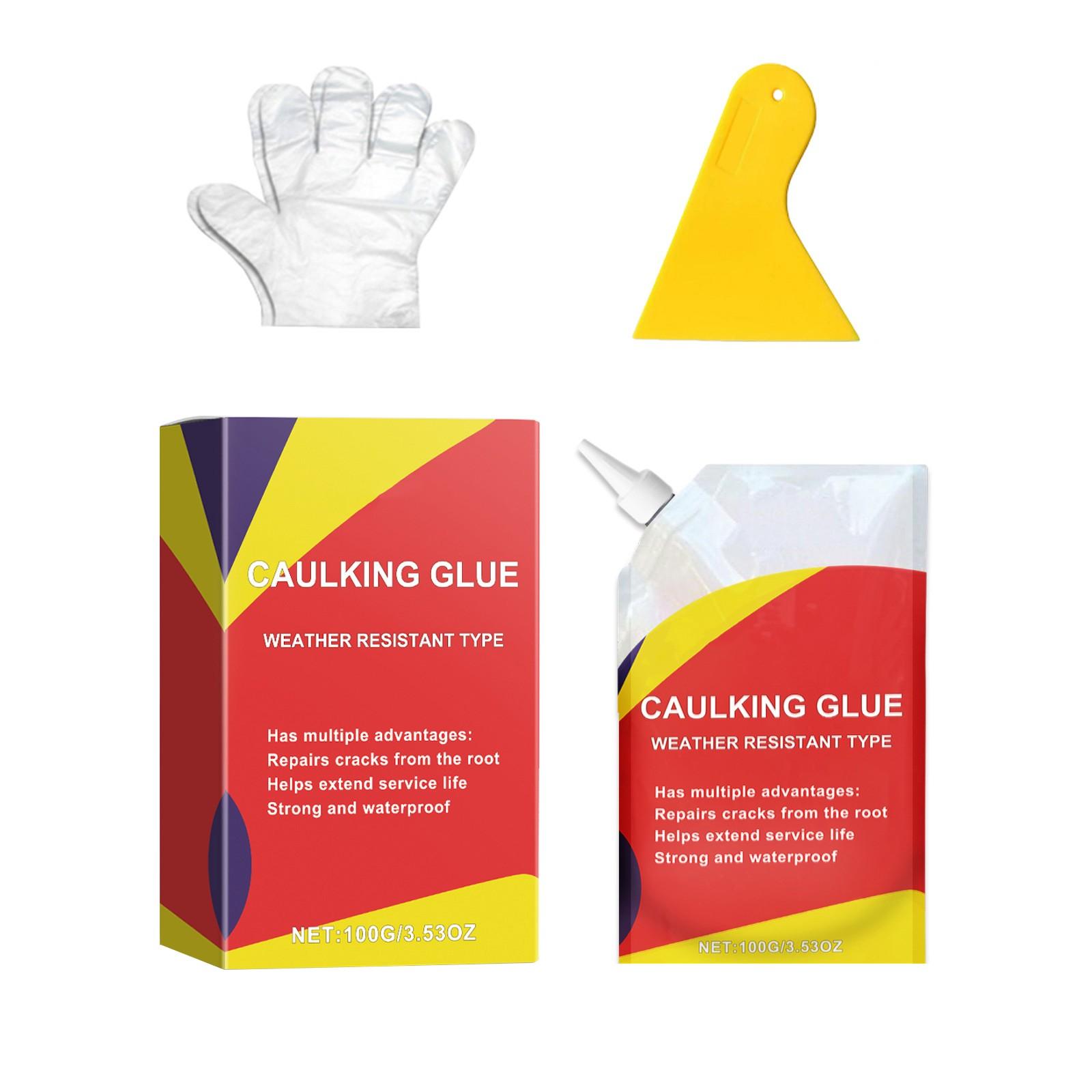 

Герметик, Водонепроницаемый клей для трещин в бетоне, Заполнитель для трещин в бетоне для зазоров, Клей для заделки цементных трещин, Быстросохнущий герметизирующий клей 100 мл One Size