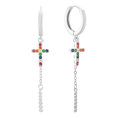 Silver Earrings with Cubic Zirkonia (2146216)