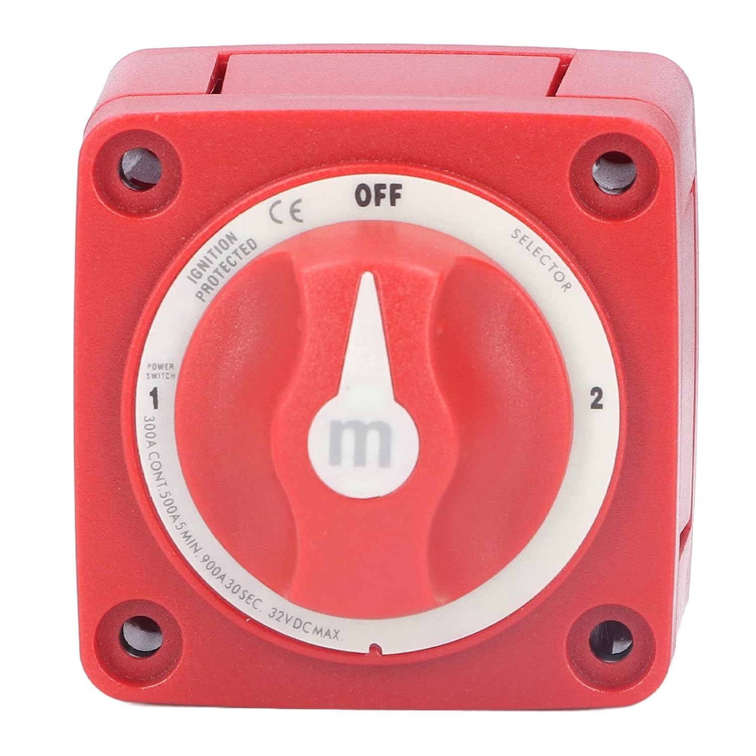Battery Switch,300A 3 Position Dual Circuit Power Disconnect Cut Off Isolator Battery Switch ON/Off Rotary Actuator for Marine Boat Car Truck Trailer