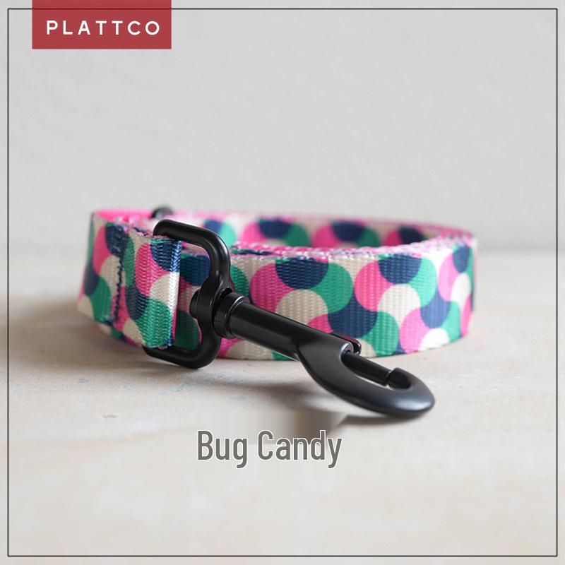 PLATTCO Sweet Imitation Nylon Dog Collar Leash PDL317 Extra Large 2.5cm x 120cm