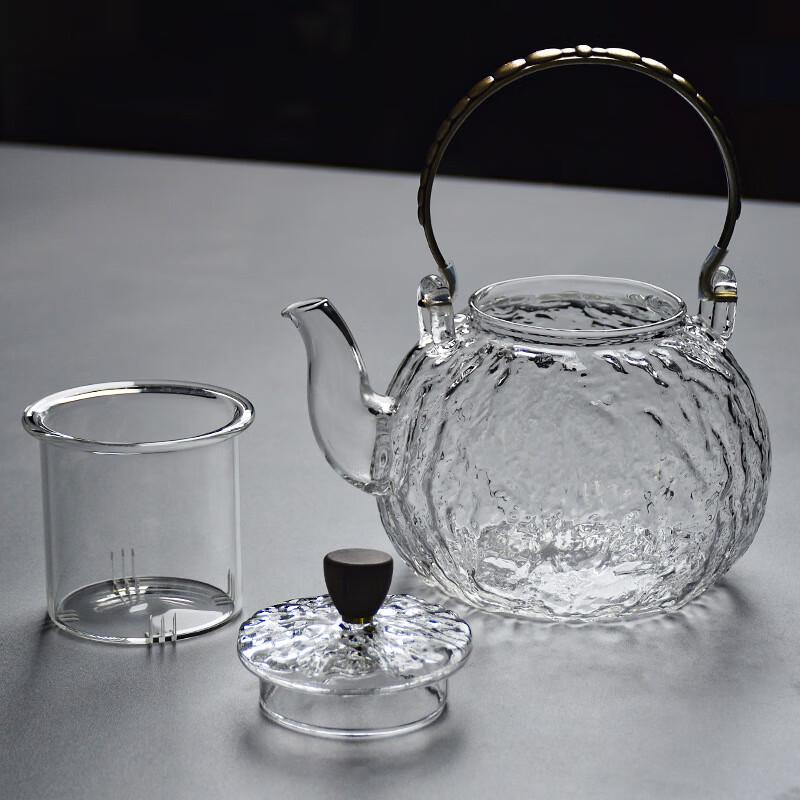 Minimalist Glass Teapot Set with Warmer