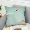 H-Henry Art Pillow Case For Car Sofa Decorative Home Double-sided Print Plush Square Throw Pillow Cushion Cover