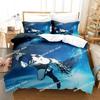 Anime DRAMAtical Murder Game Bedding Set Print single Comforter Quilt Bed Cover Duvet Cover Pillow Case 3 Pieces Kids Adult Size