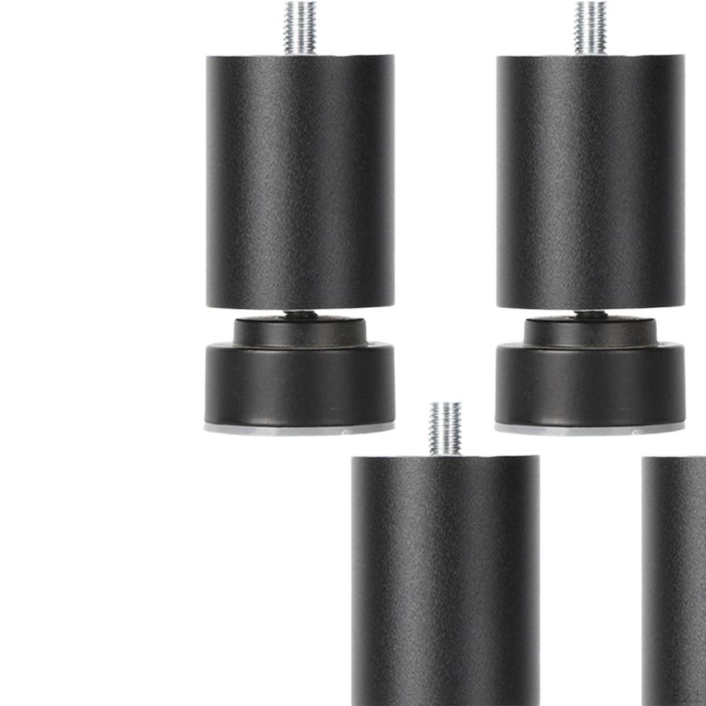 4 Stück Gewinde Bettgestellbeine, Tischfüße, Verstellbare Hochbelastbare Sofa Metallmöbelbeine