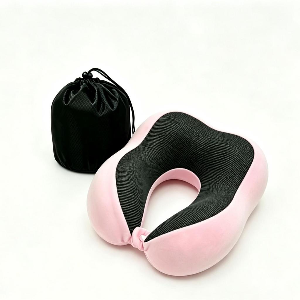 Slow Rebound Memory Foam U-Shape Neck Pillow for Travel