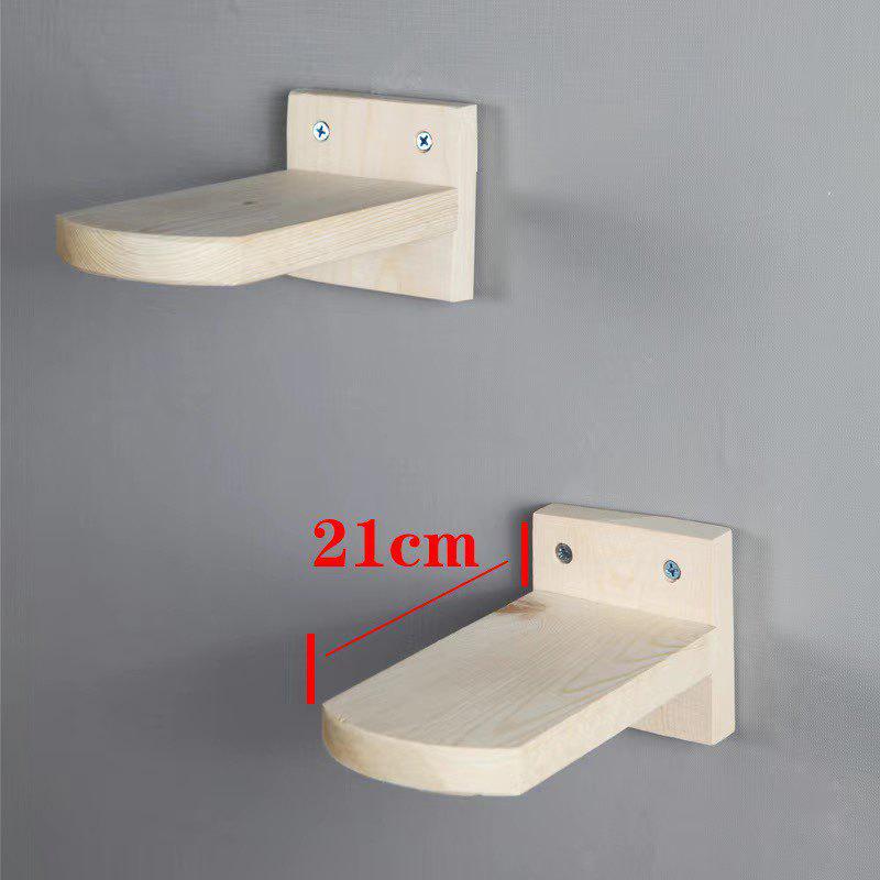 2026 Space-Saving Wall-Mounted Cat Tree & Climbing Frame with Solid Wood Platforms
