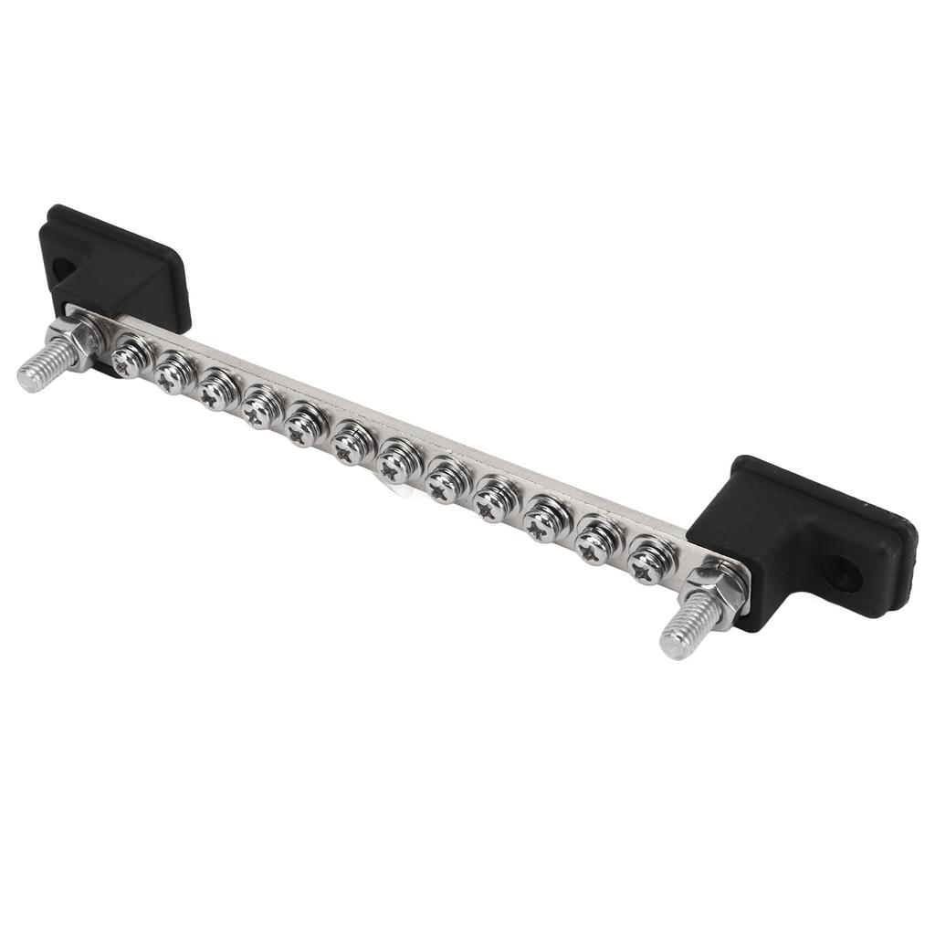 Power Distribution Block with Cover 12 Terminals 12‑48V 150A Universal for Cars RVs Boats Yachts Trucks