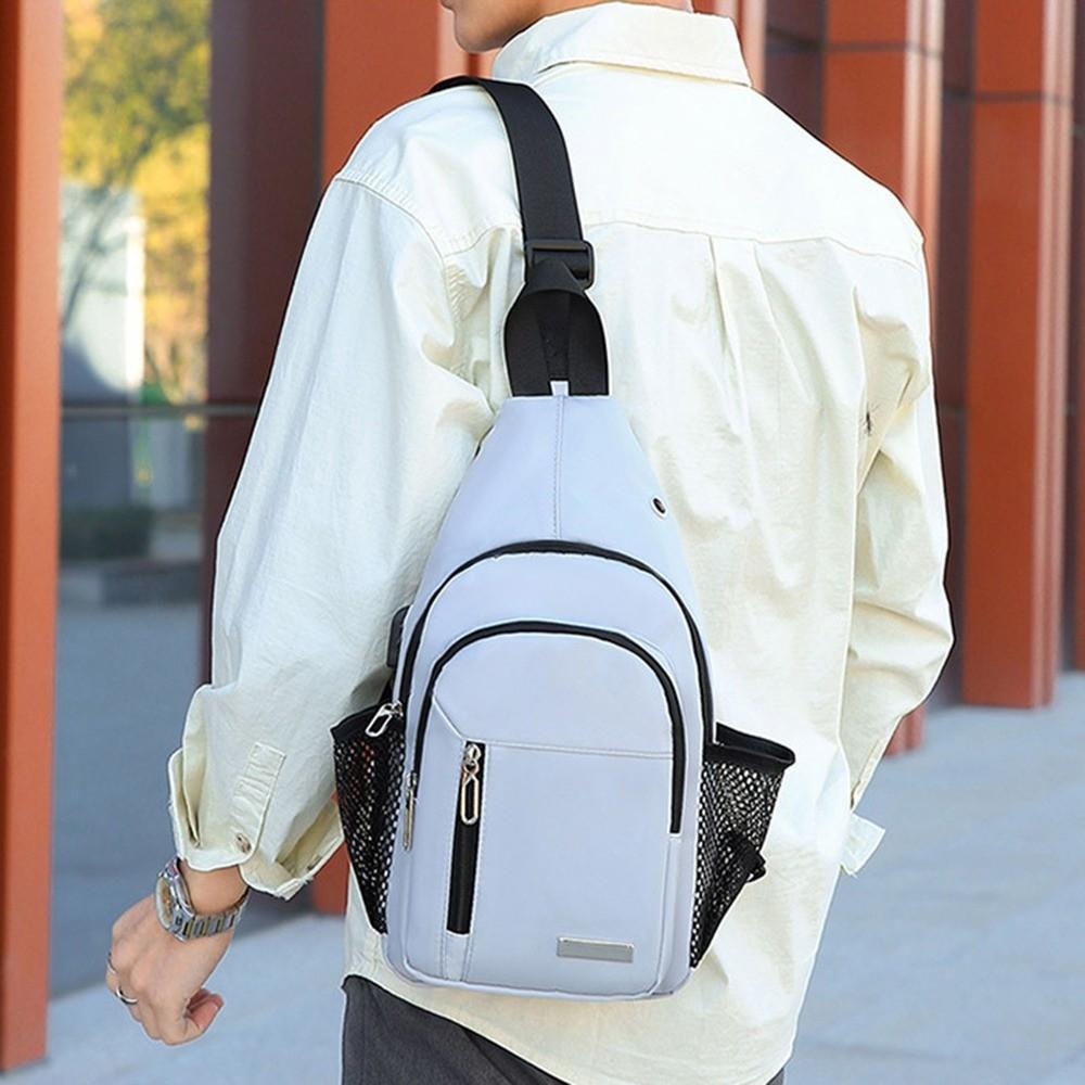 Glow Nylon Crossbody Bag Waterproof Casual Phone Pouch Portable Cycling Shoulder Bag Outdoor
