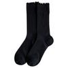 Ladies Spring and Autumn Thin Mesh Hollow Breathable Simple Solid Color Hollow Ear Side Pile Socks