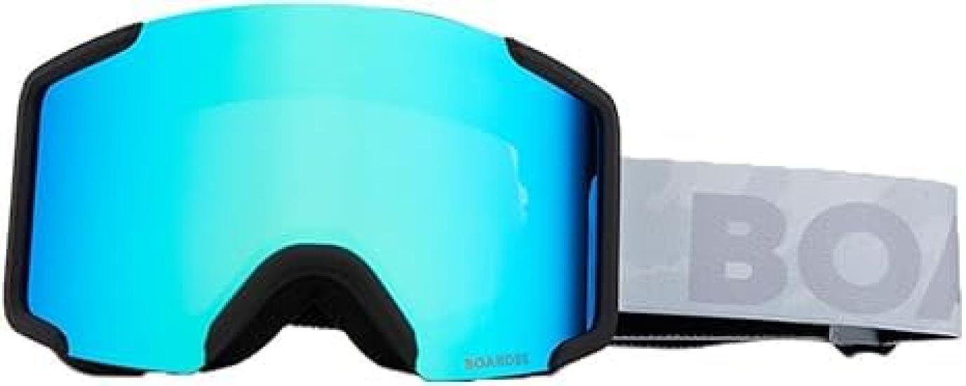 

BOARDEE Snowboard Goggles for Men and BO24EFGG05 Body Women, D, F White/BL