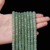Handmade Semi-finished Long Chain of Dongling Jade Bamboo Beads DIY Bracelet with Chalcedony Spacer Beads and Loose Beads Accessories