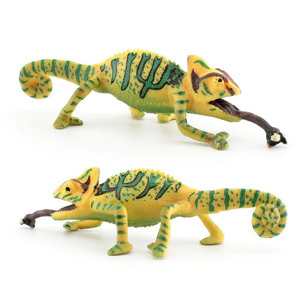 Handmad Simulation Wild Reptile Model Statue Reptile Amphibious Figurines  Kids Birthday Gift